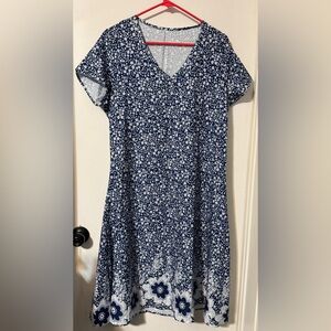 Floral Blue Dress